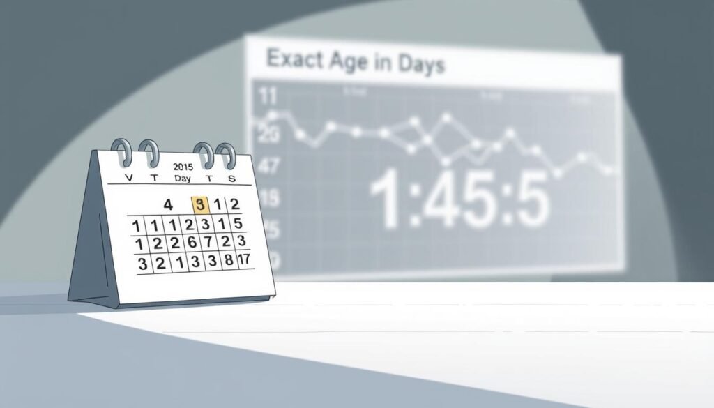 Definição de idade exata em dias