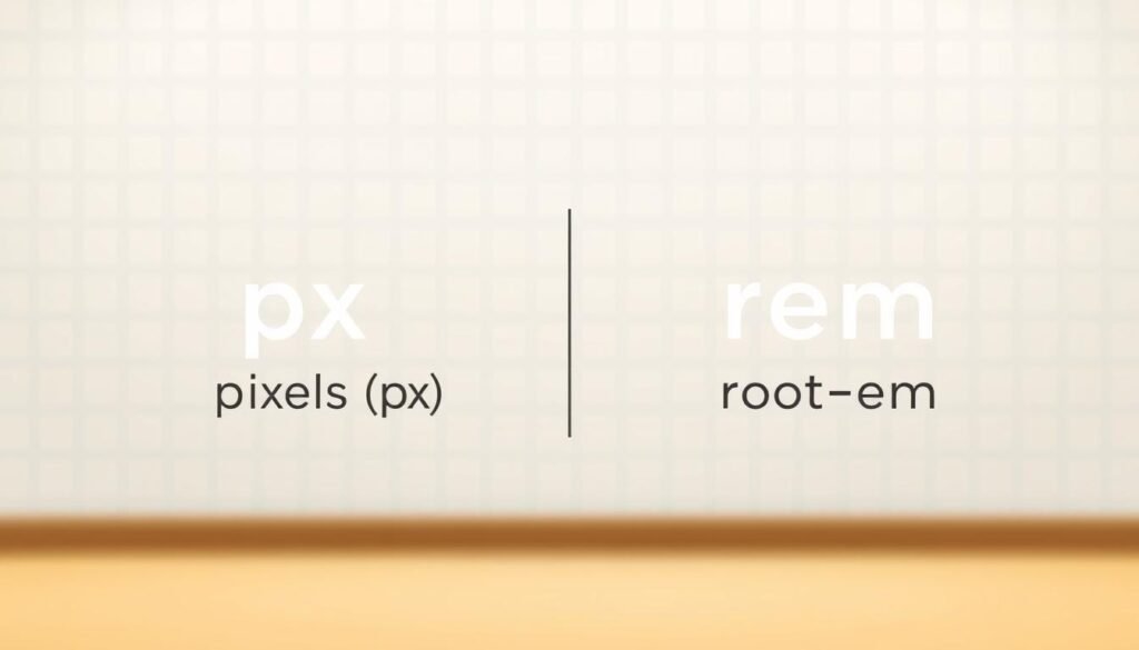 diferenças entre px e rem